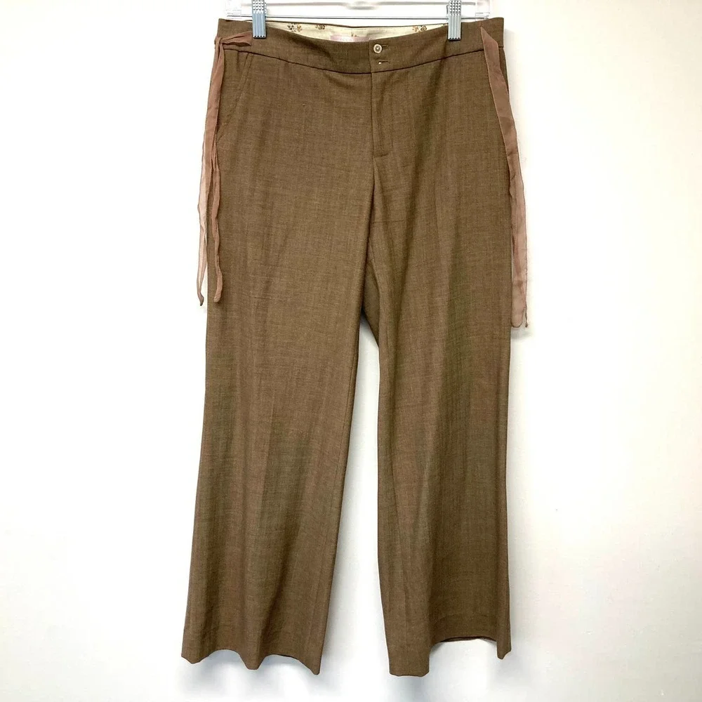 Rebecca Taylor tan 2 piece wool suit - Picture 2 of 11
